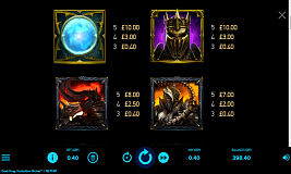 Tabela de pagamento Dark King: Forbidden Riches