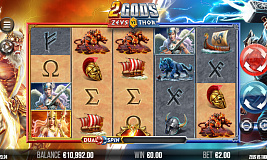 Jogando 2 Gods Zeus vs Thor por dinheiro